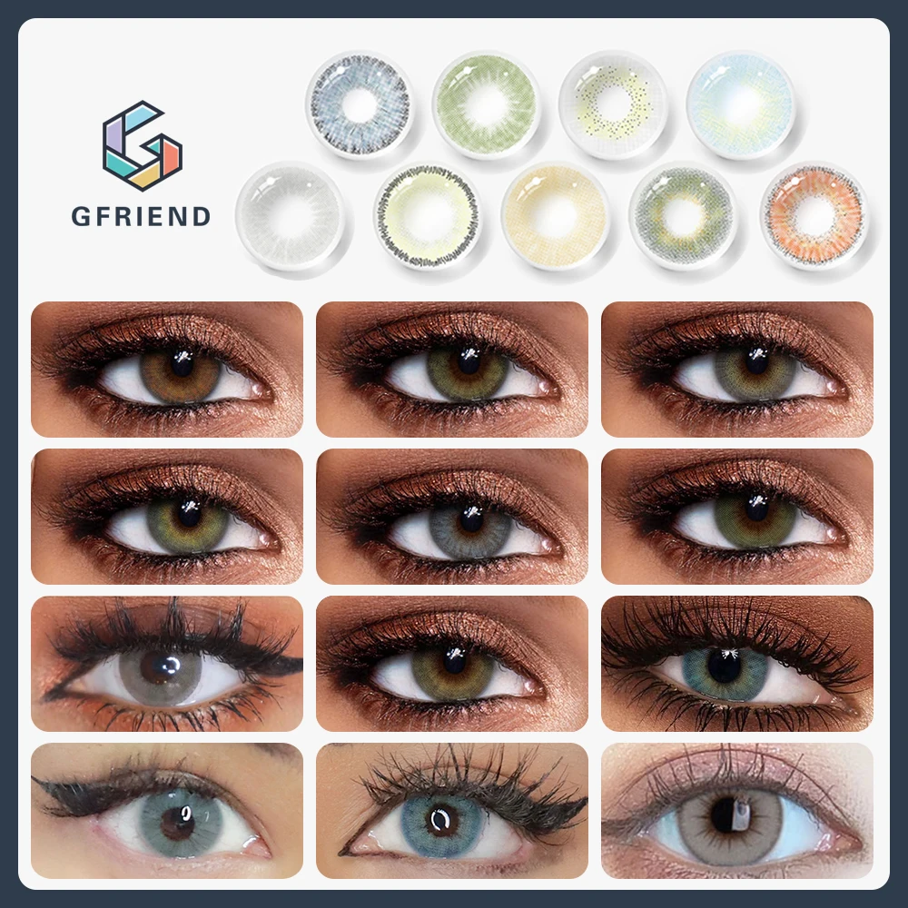 

HEMA Silicone Hydrogel Color Contact Lenses 14.2mm 14.0mm Pupils Beauty Health Colored Contact Lenses For Natural Eyes With Box