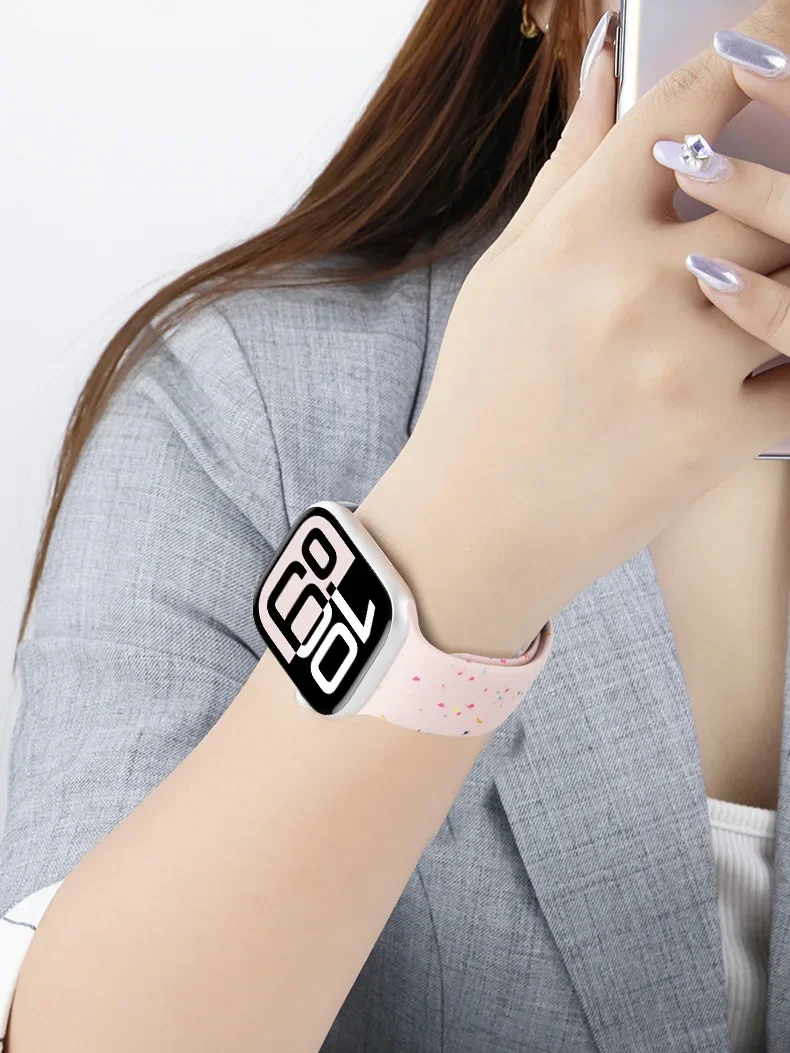 Premium Silicone Replacement Band for Apple Watch - Versatile and Stylish Strap Bracelet