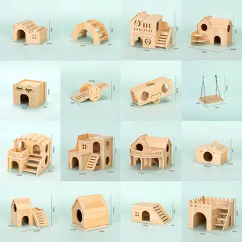 Wooden Hamster Play Villa 1