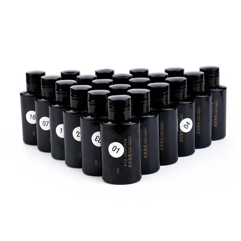 Leather Alcohol Dyes 21 Colors 30ml Vegetable Tanned DIY Handmade