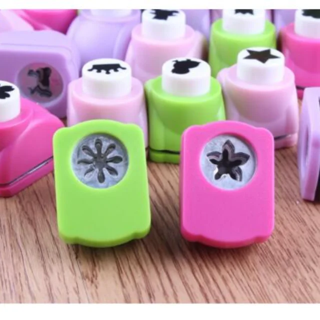 1pcs Kids toys Stamps Handmade Materials Small Embossing Device Children Card Production Flower Punching Device DIY Toy 3