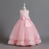 Shiny Toddler Little Big Girls Star Appliqued Wedding Flower girl Birthday Party Pageant Formal Long Dress 6