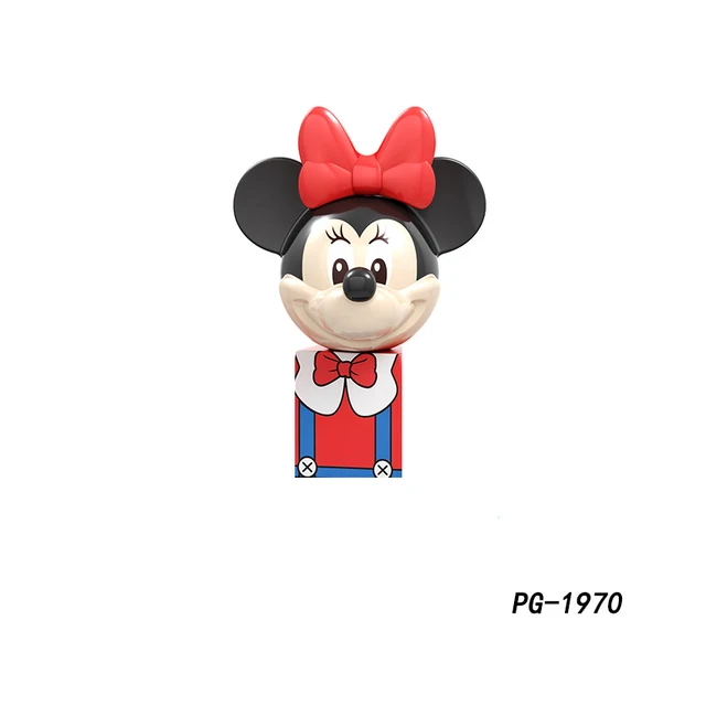 Disney Mini Action Toys Figures Building Blocks Cartoon Toy Story Mickey Mouse Winnie The Pooh Frozen Stitch Donald Duck Bricks PG1970