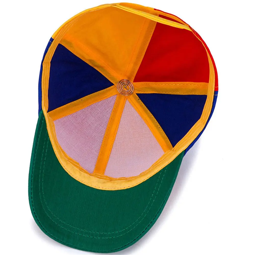 Rainbow Cotton Polyester Baseball Cap for Kids Adventure
