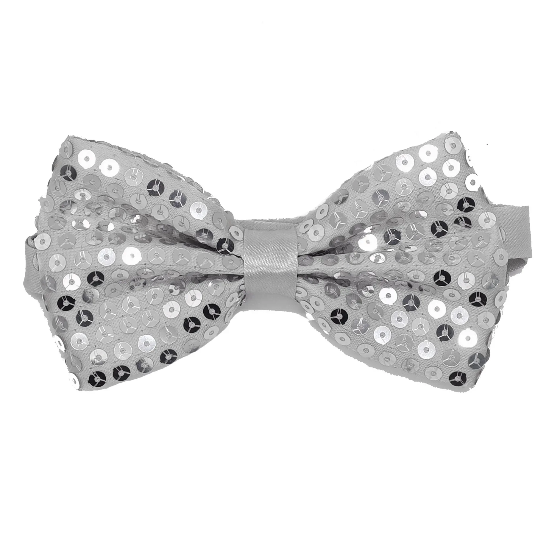 Sequin Bead Bow Tie Solid Color Reflective Patch