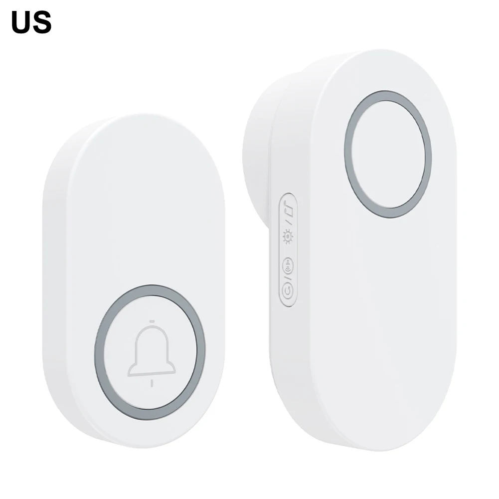 

Wireless Doorbell Long Range Waterproof Self-Powered Door Bell Set For Classroom Home Office LED Ring Chime Doorbell