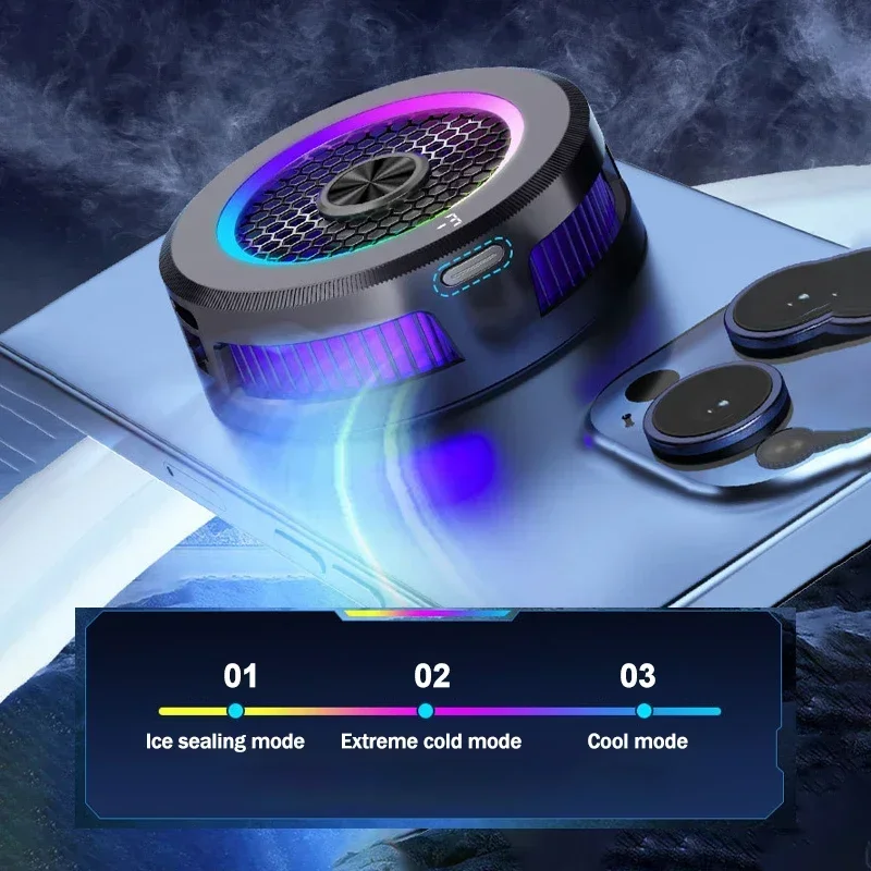 15W Ultra Chill Phone Cooler with Ice Generation Technology, Magnetic & Clip-on Design