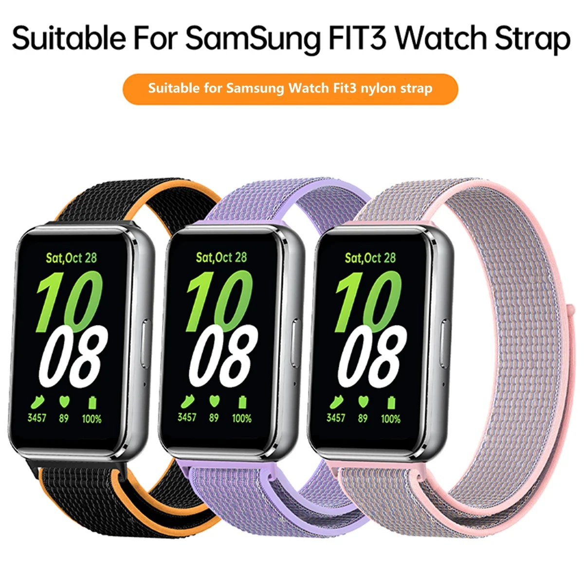 حزام حلقة نايلون لساعة سامسونج غالاكسي 3 ، سوار مر...