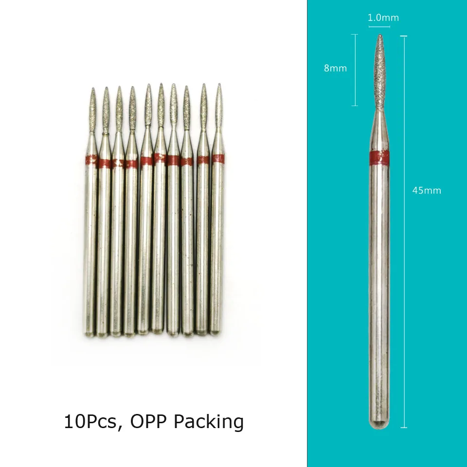 HYTOOS Nail Drill Bits Diamond Cutters for Manicure Cuticle Burr Milling Cutter for Pedicure Nails Accessories Tools 2