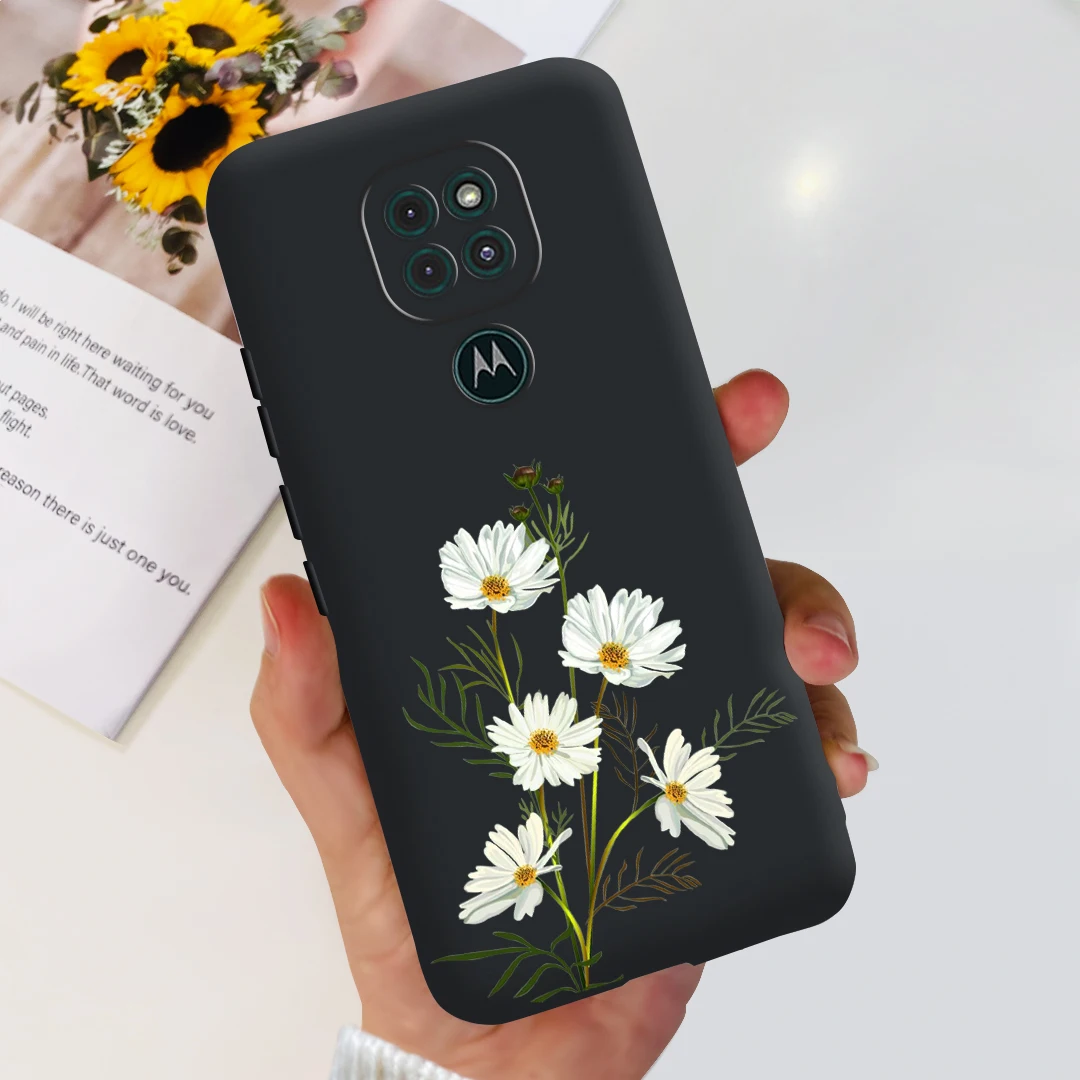 Cute Cat Cartoon Painted Soft Silicone Phone Case Cover - Compatible with Motorola Moto G9