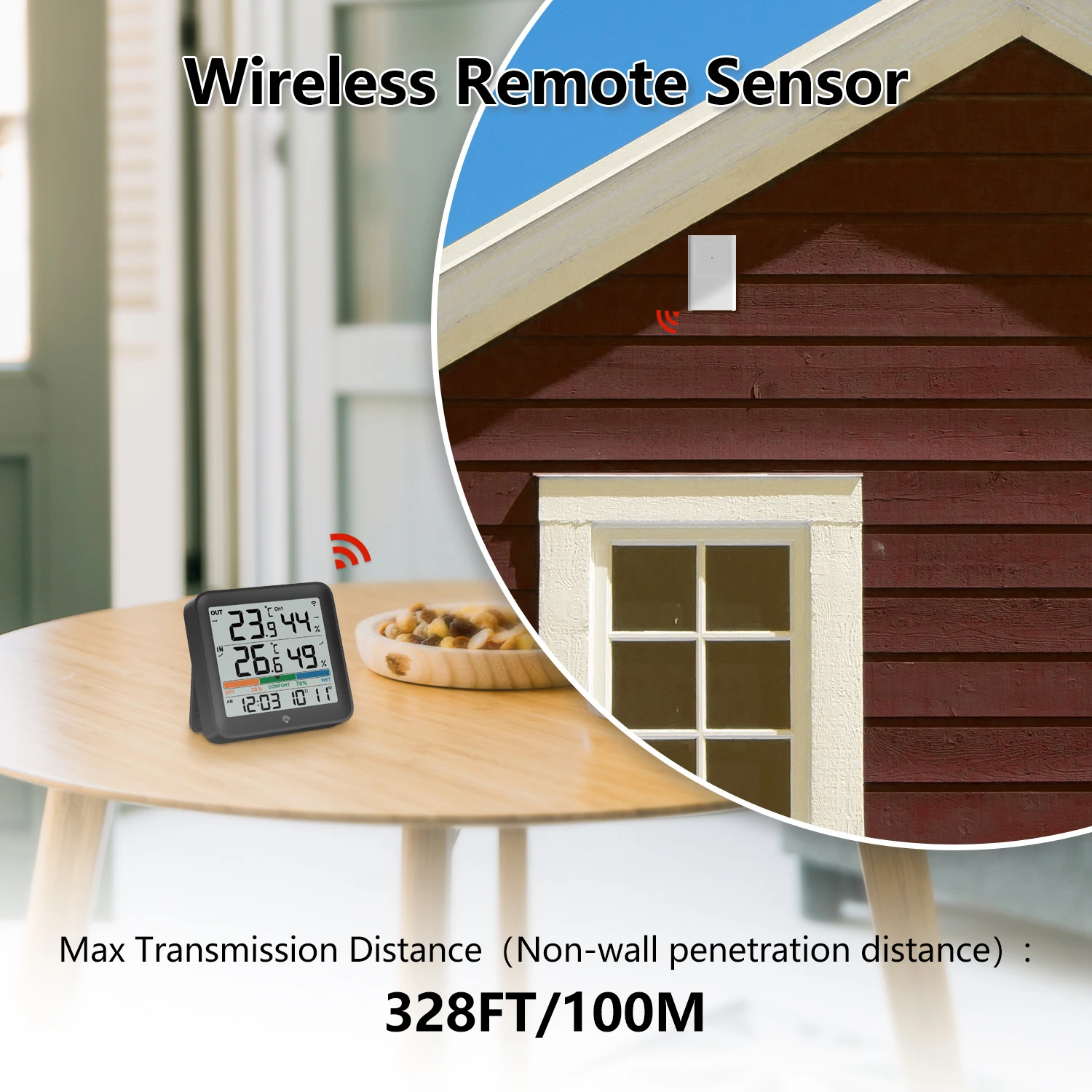 Description Picture 3 of itemLCD Wireless Digital Thermometer Temperature instruments Electronic Temperature Gauge Weather Station Tester Indoor Outdoor