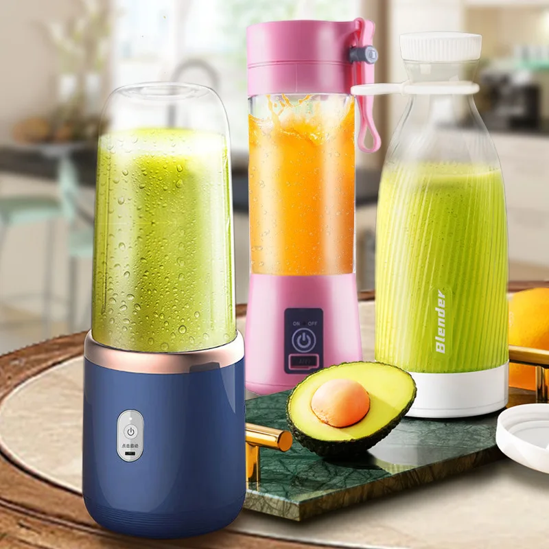

USB Rechargeable Multifunction Blender Kitchen Supplies Mini Juicer Portable Blender Fruit Milkshake Handheld Electric Juicer