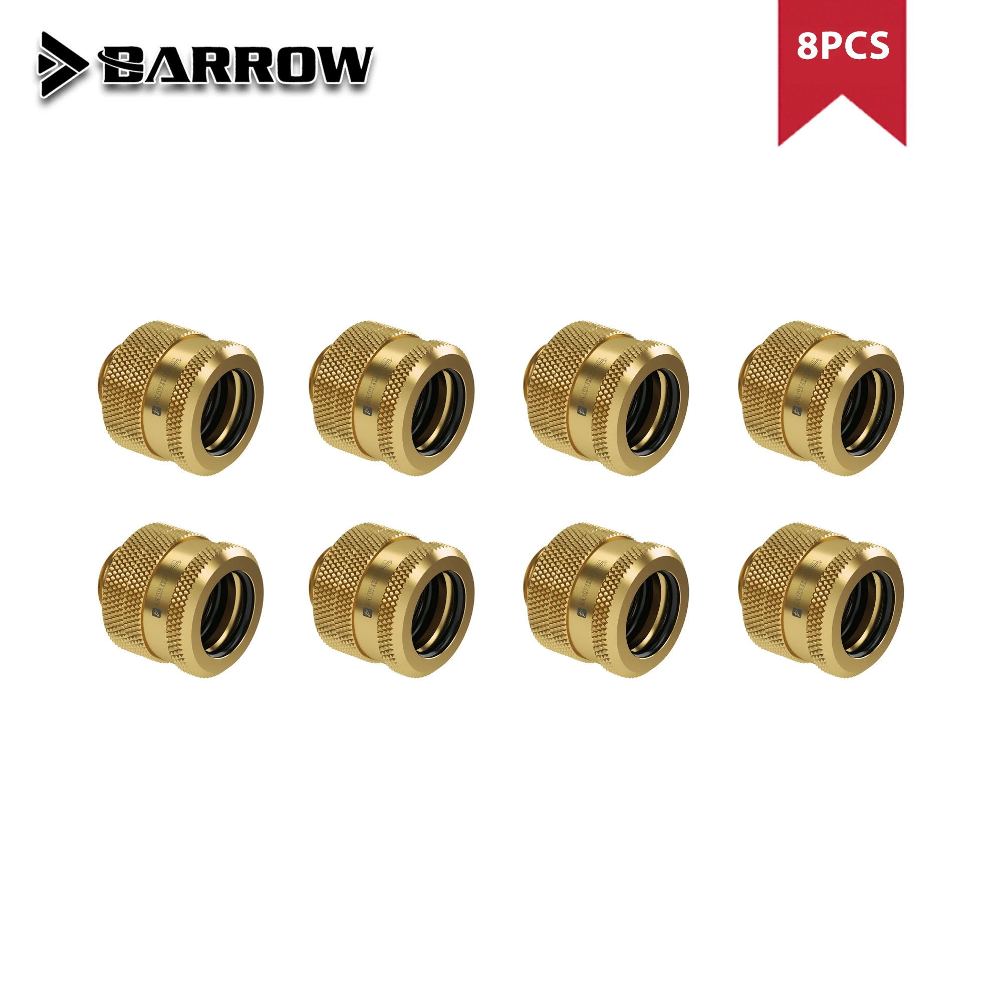 Barrow-encaixe de Compressão de Tubo Rígido Aperto Manual g1 od 12 mm 14 mm 16 mm Conexão Preto Branco Prata Ouro Pcs - Imagem 4