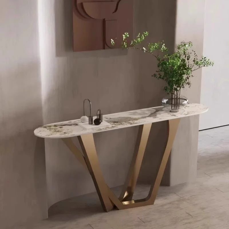Consolle minimaliste in stile semplice Consolle portaoggetti Tavolo estetico salvaspazio Tisch Wohnzimmer Mobili da soggiorno