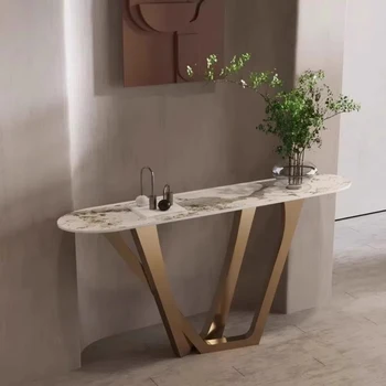 Consolle minimaliste in stile semplice Consolle portaoggetti Tavolo estetico salvaspazio Tisch Wohnzimmer Mobili da soggiorno