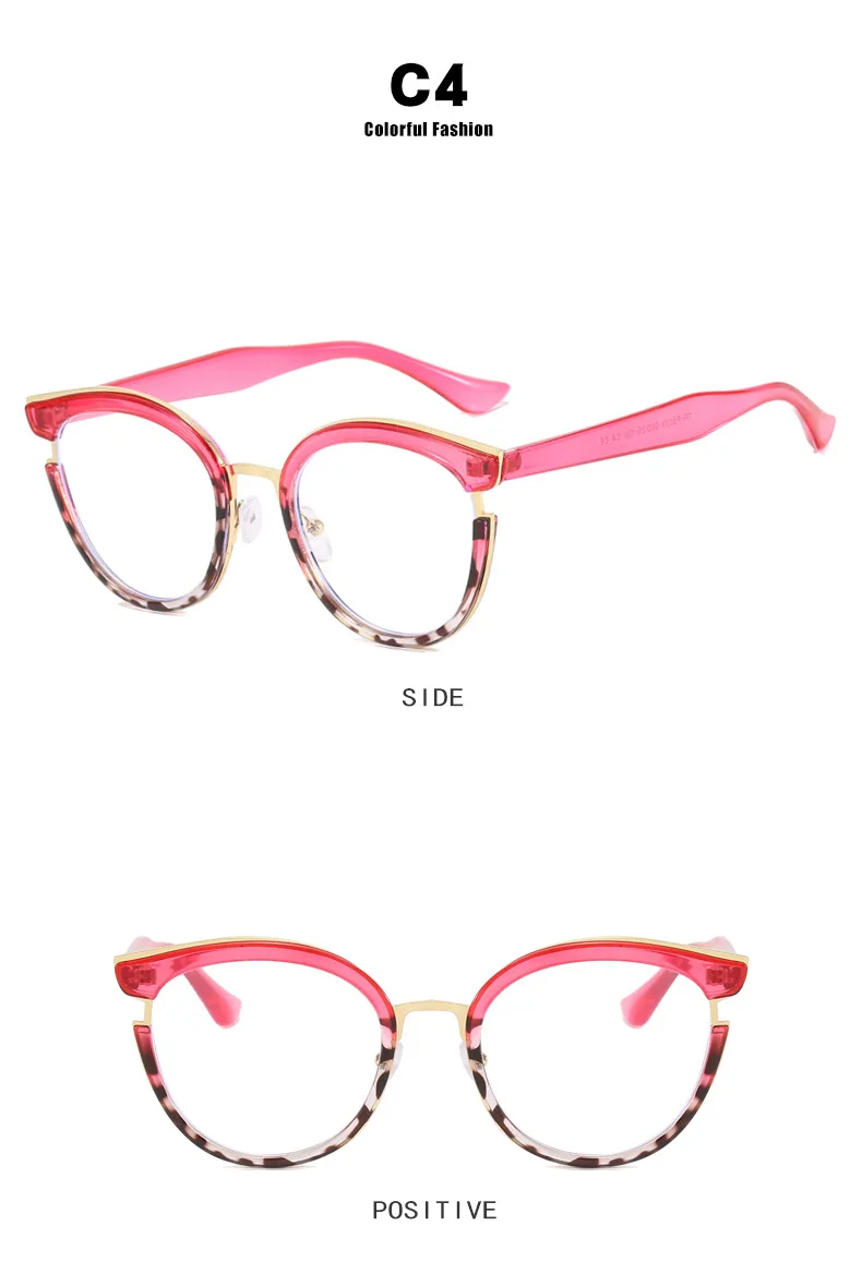 TR90 Luxus Retro Katzenaugen-Brille für Männer und Frauen Modische Markendesigner Optische Brille Anti-Blaulicht Computer-Brille Очки – Detail 12
