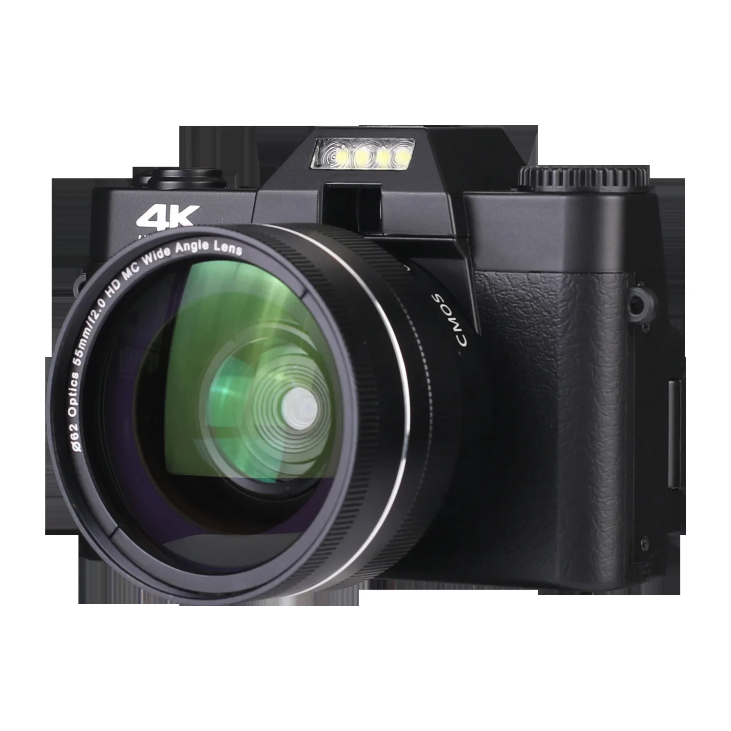 4K High Definition Digital Camera R9 with Wifi External Lens Mounting Student Digital Video Camera Retro Style Vlog