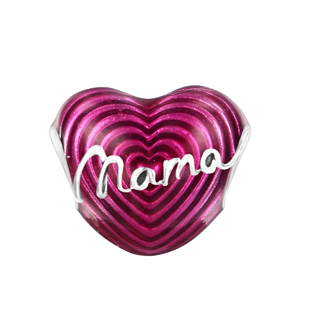 

925 Sterling Silver Female Mother's Day 2022 Friends Free Shipping Women Love Bracelets Charms for Jewelry Making