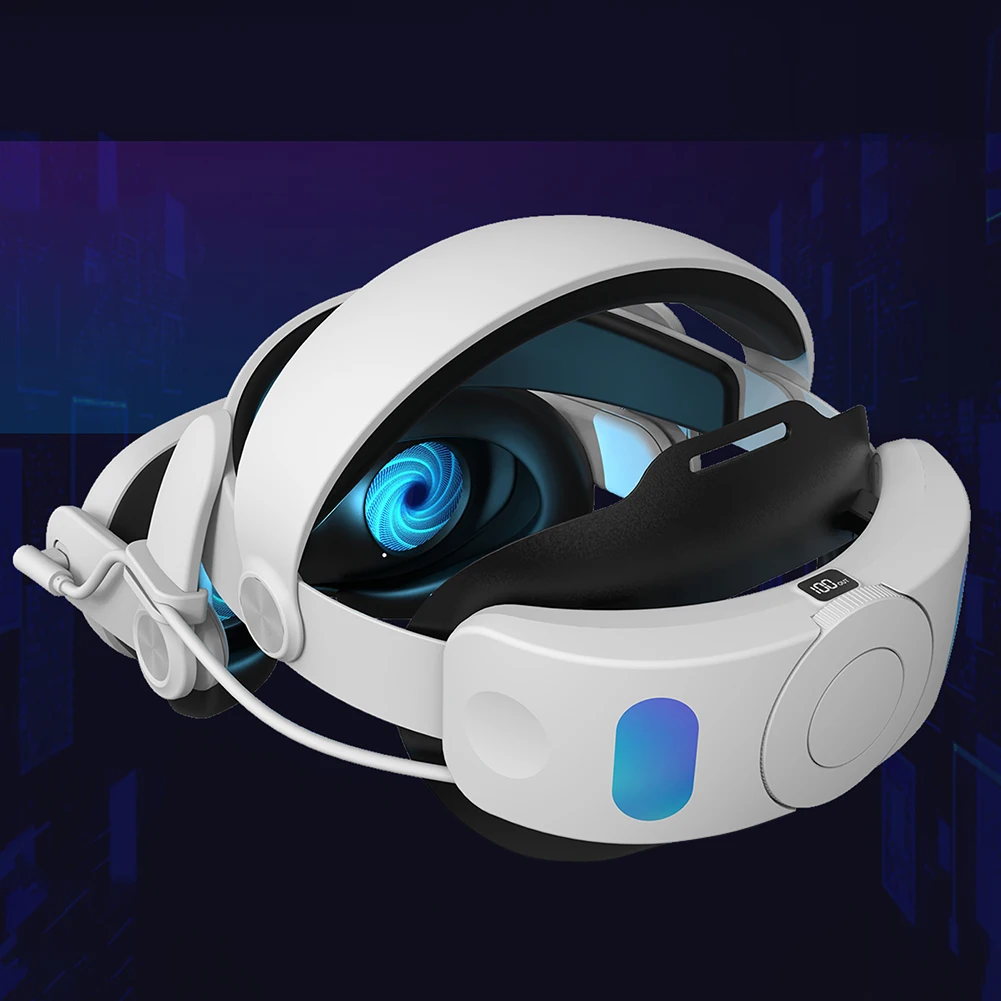 VR 헤드셋 엘리트 스트랩 교체, 메타 및 오큘러스 퀘스트 3 용, VR 재생 시간 연장, 6000mAh 배터리