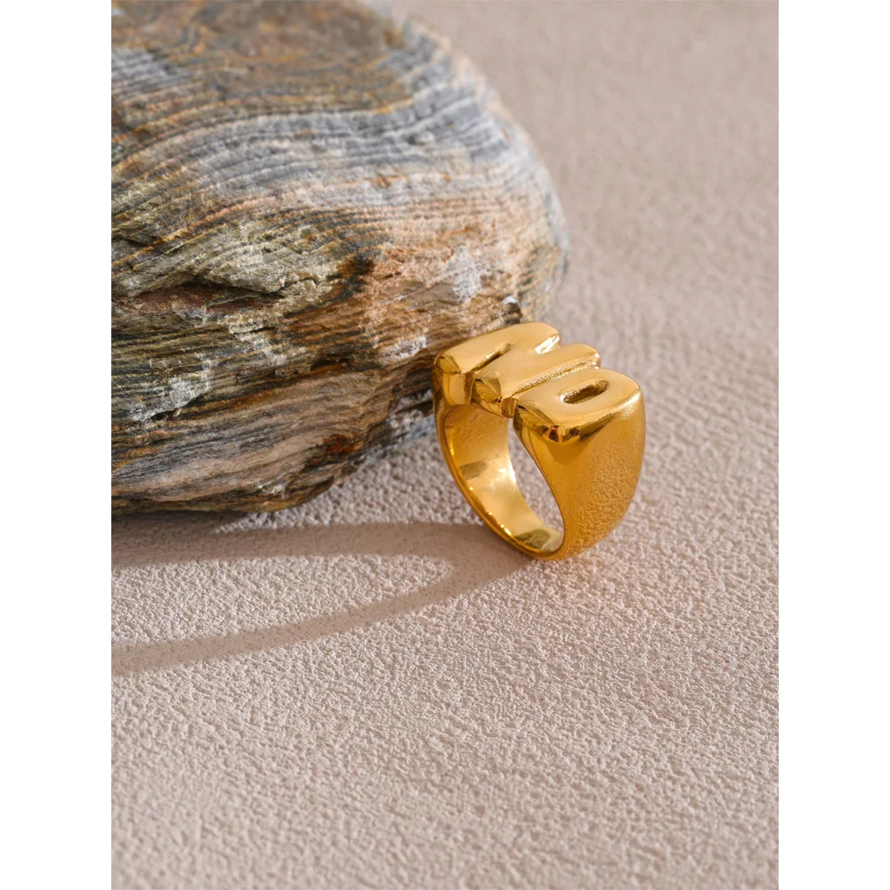 Yhpup Finger Ring 18K Gold Plated