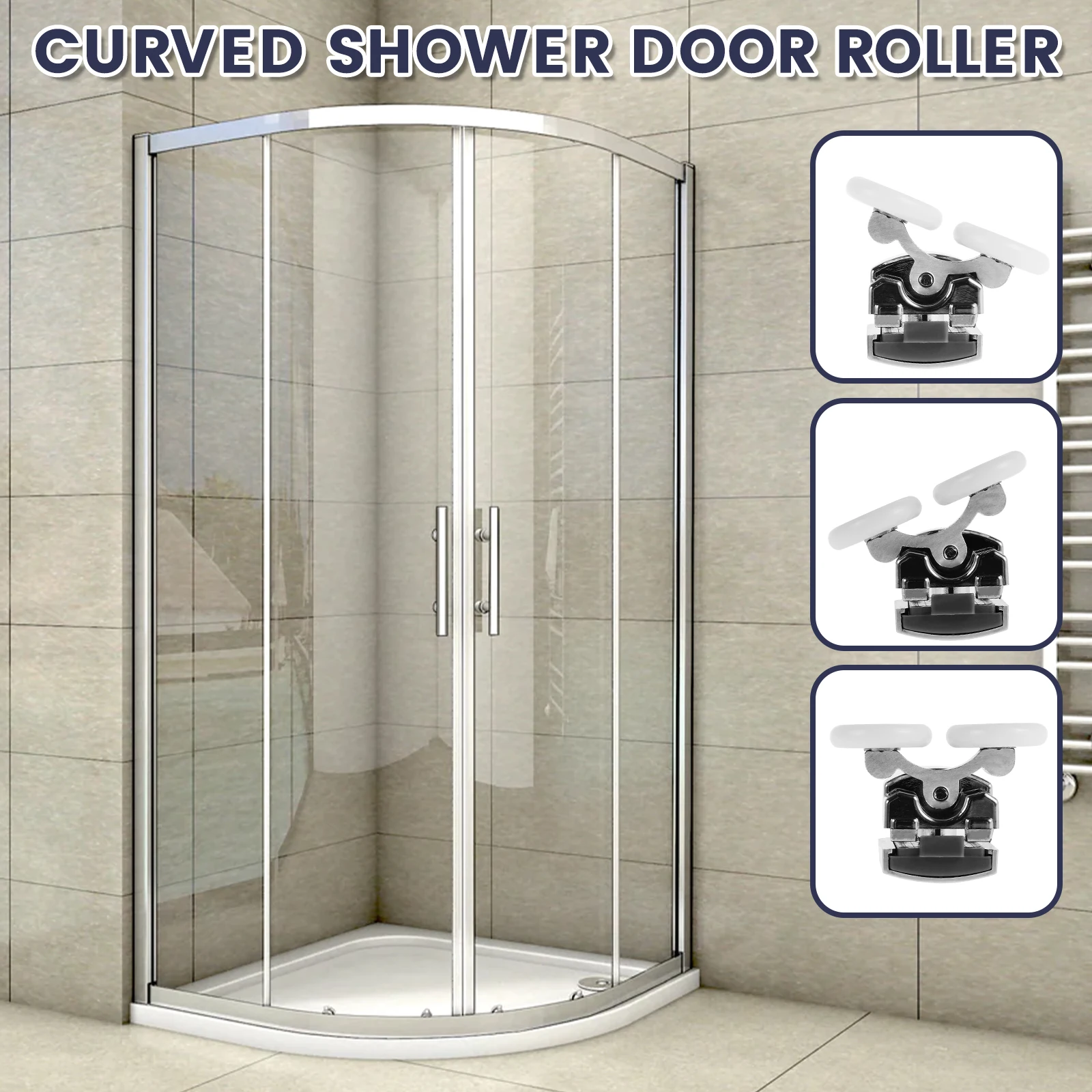 Pack Of 4 X Shower Door Rollers/Runners/Bearings/Wheel 25mm Dia (8mm