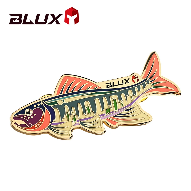 BLUX 낚시용 아연 합금 배지 70mmx28mm