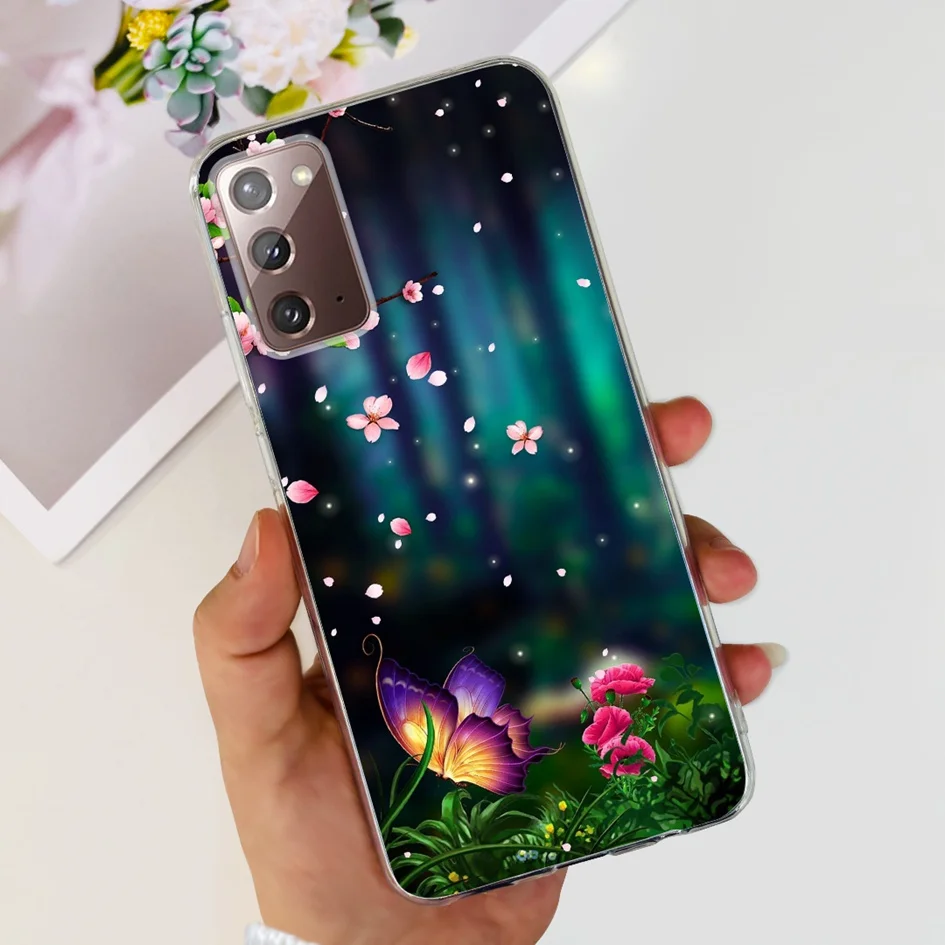 Floral Slim Soft Silicone Phone Case Cover