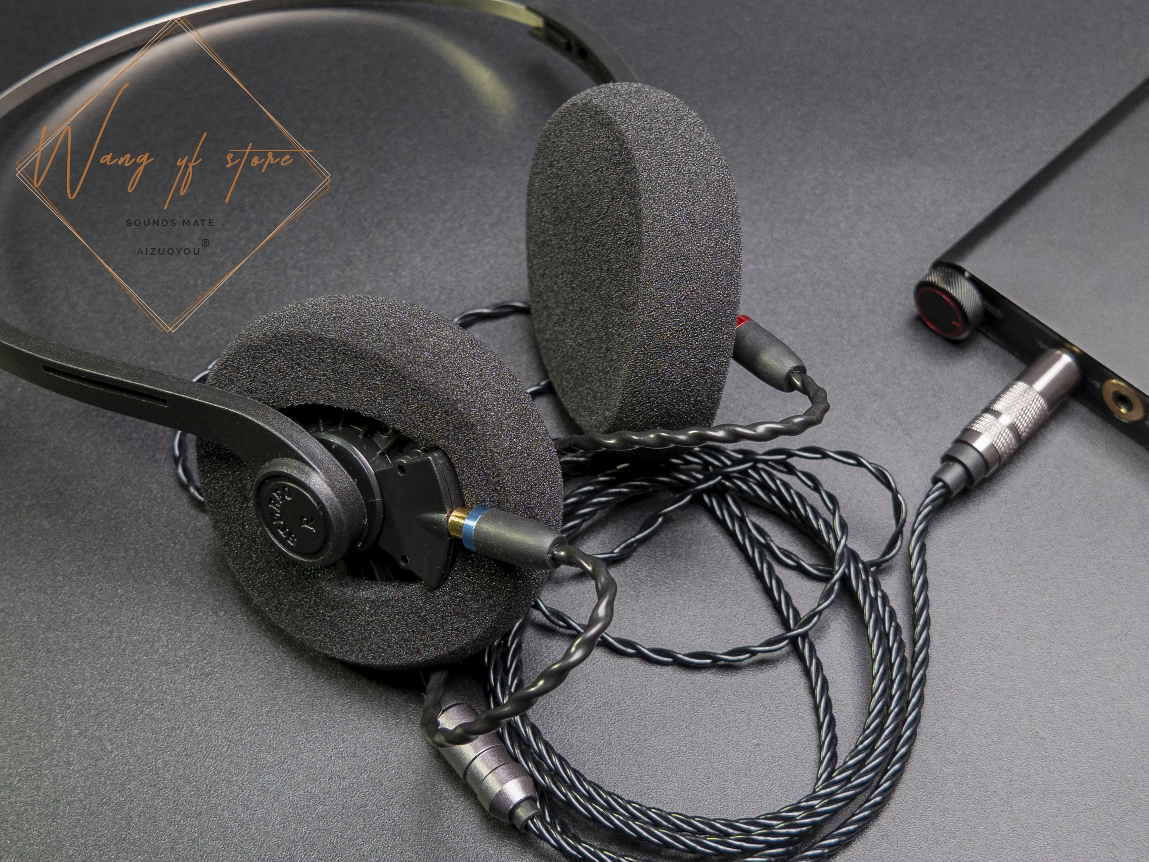 DIY MMCX Cover Part Speaker For Koss Porta Pro PP KSC75 Headphone Headset 4.4mm 2.5mm Balanced Cable 3.5mm Stereo Micrphone