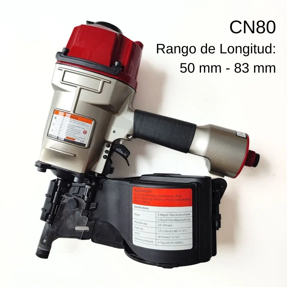 Coil Nailer CN80 For 50-83mm Coil Nails Heavy Duty Pallets and Crating Working MAX USA Design 2