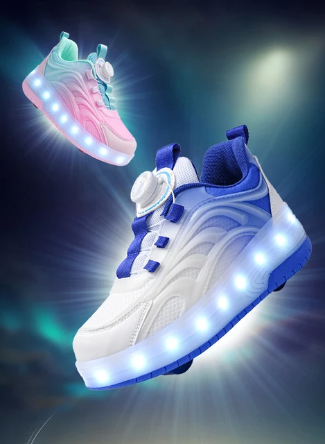 Scarpe Con Rotelle Retrattili Linckoo - Sneakers LED Per Bambini Con Luci Lampeggianti - Foto 11