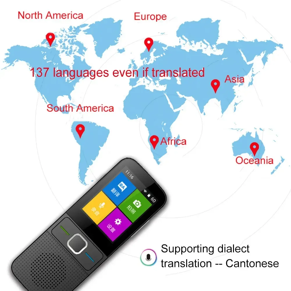 Newest T10 Smart Voice Translator 137 Multi Languages In Real Time Online Instant Off Line Translation AI Learning Conversion
