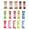 Maroon Wood Sandglass Timer Teeth Brushing Special Needs Therapy Math Exercising Hourglass 1,2,3,5 Minutes 4