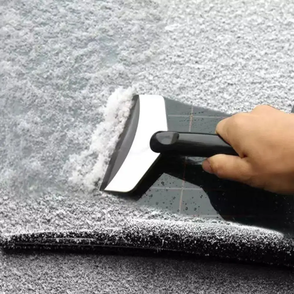 Universal Car Ice Rubber Head Scraper Snow Removal Shovel Automotive Tool Winter For Car Windows Protect Driving Safety