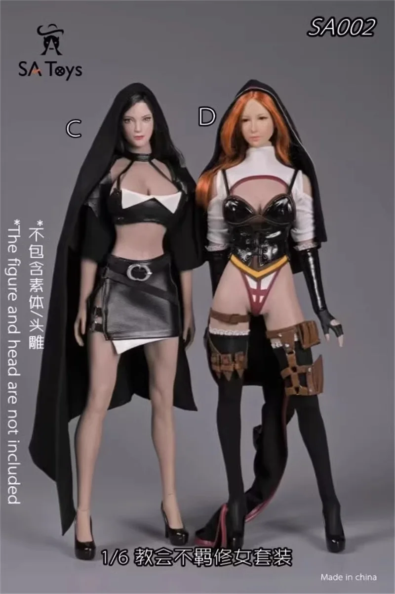 

SAtoys SA002 1/6 Female Soldier Clothing Accessories Package Long Cloak Skirt Set Model Fit 12'' Action Figure Body In Stock