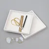 Modern Minimalist Bamboo Storage Box, Wooden Tabletop, Cosmetics, Postcard, White Solid Wood Storage Plate 3
