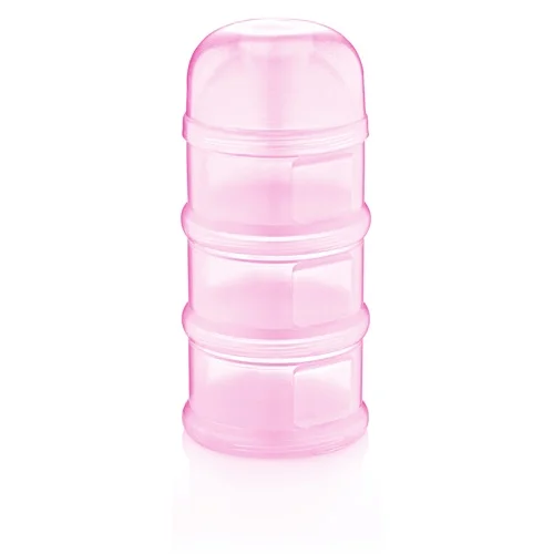 Pink Color Layer Powder Infant Food Container