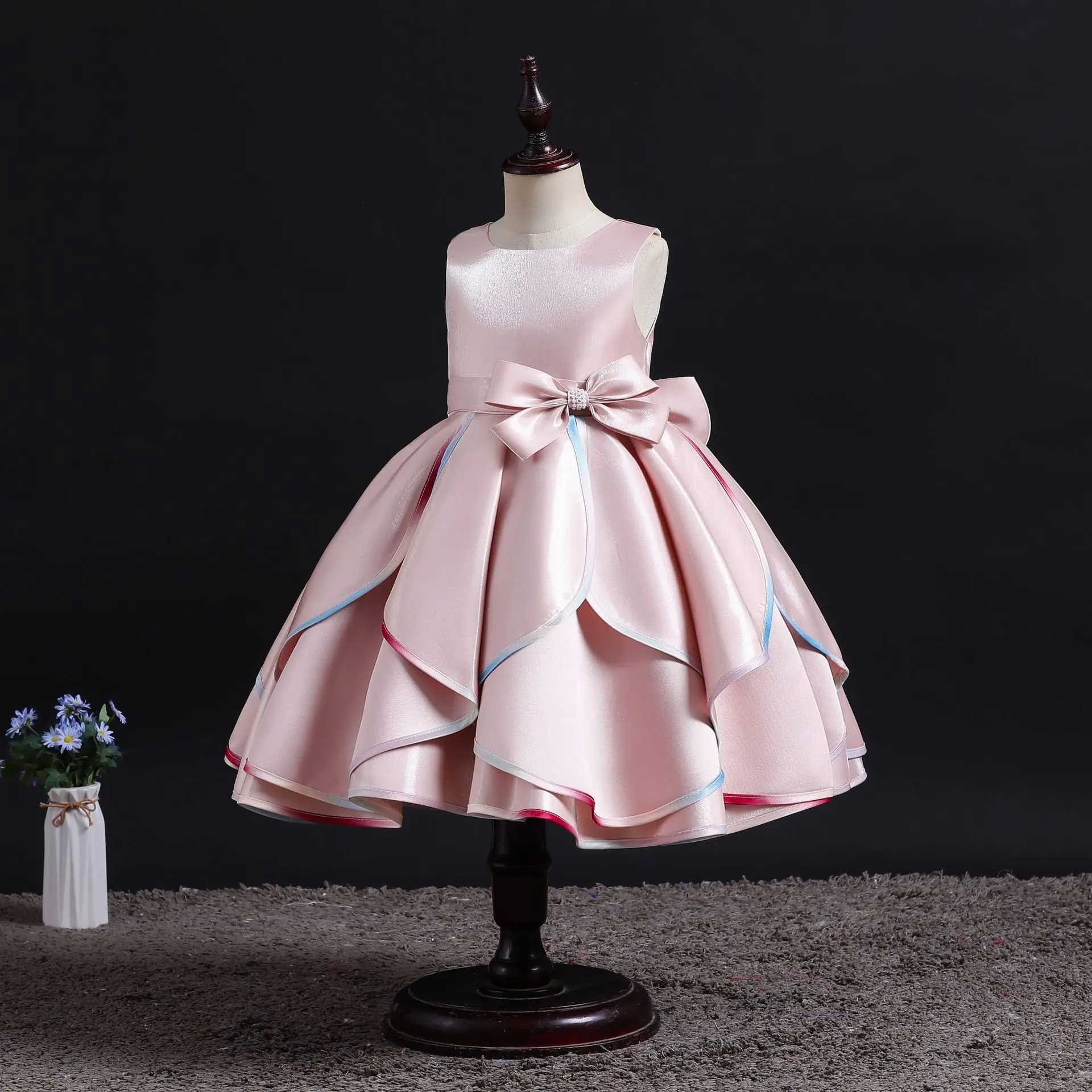 New Fashion Cute Baby Girl Cotton Dress Lace Short Sleeve Girls Princess  Dress For Kid Wedding Elegant Party Tutu Prom Gown Fashion Bowknot cute  Kids Clothing Girl Dress Children price from kilimall