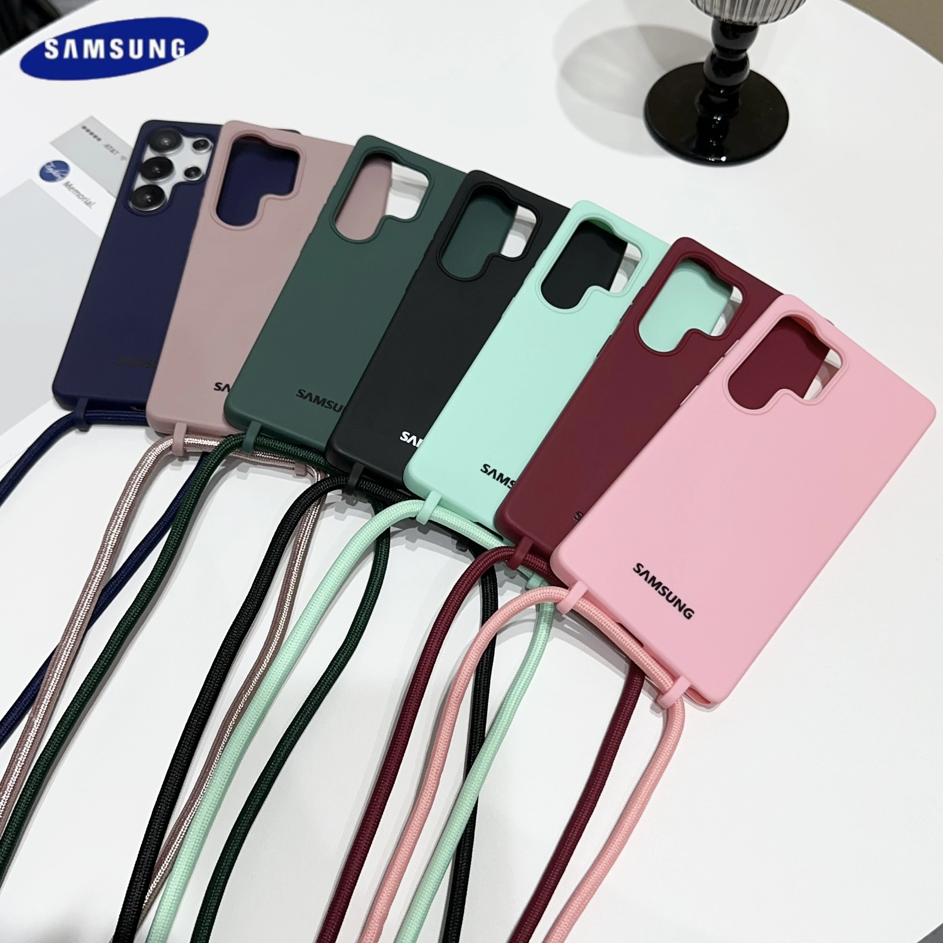 Elegant Crossbody Necklace Lanyard Phone Case with TPU Soft Cover