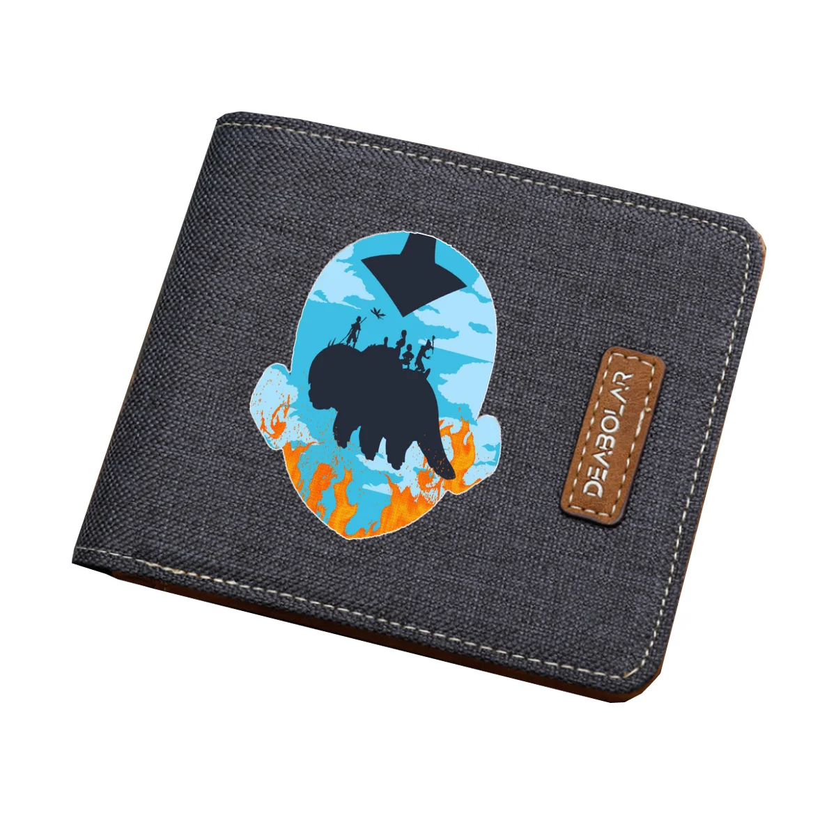 Anime Avatar Cartoon Wallet Women Men Canvas Wallet Boys Girls Coin Cartoon Purse Teenagers Money Bag Short Wallet