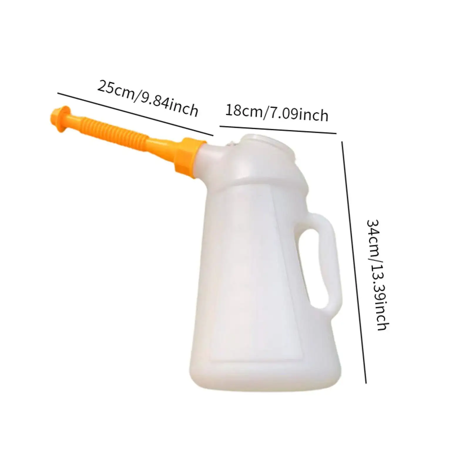 Oil Can with Spout Oil Jug Professional Equipment Changes with Measurement for