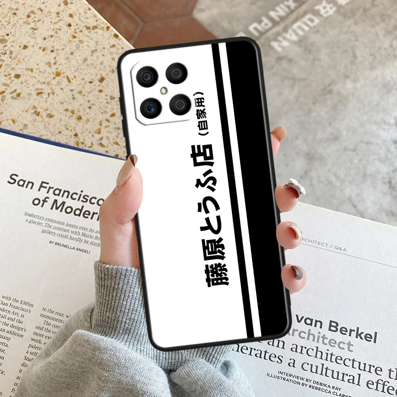 Initial D Anime Black Soft Phone Case Cover