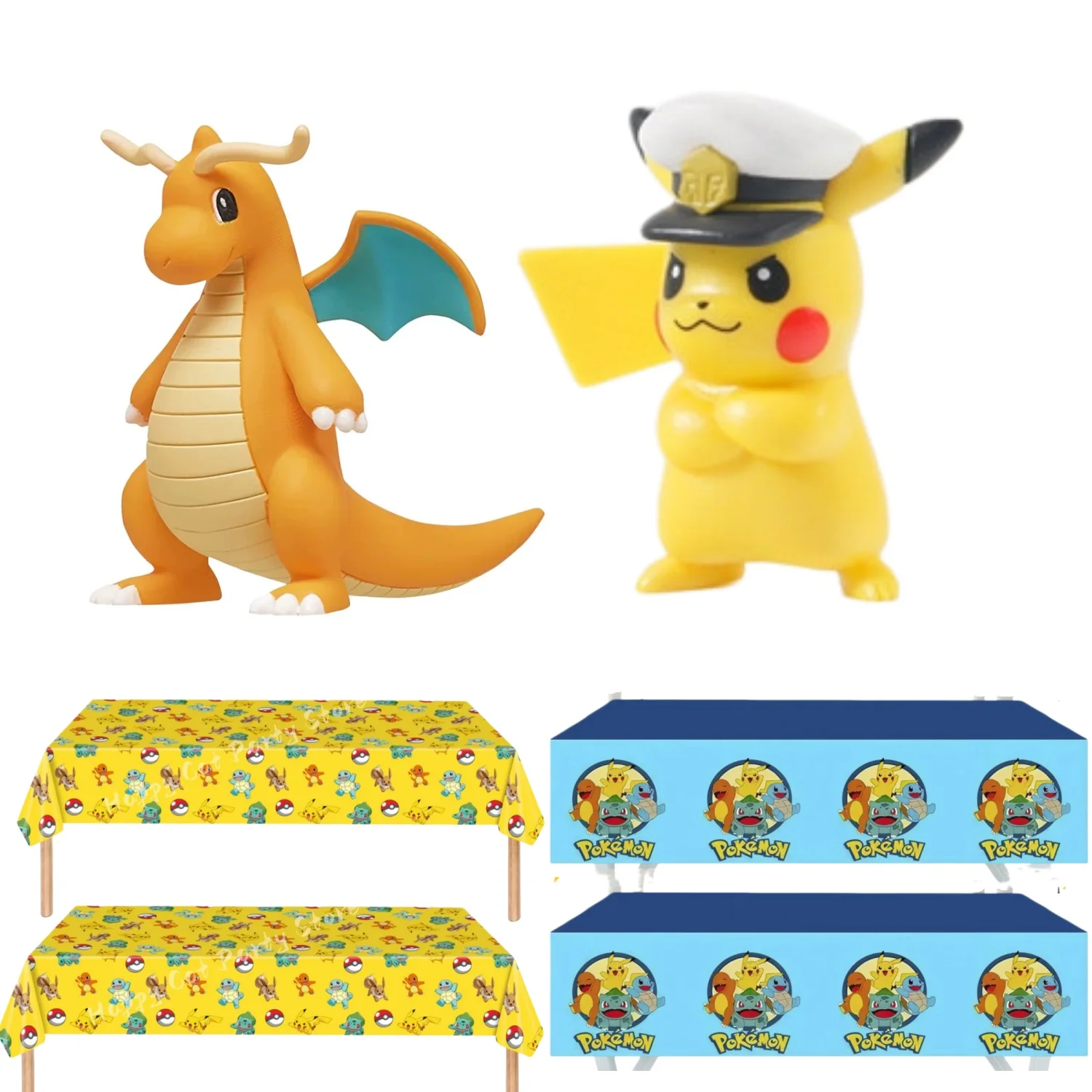 Tischdecke Pokemon Tischdecke Geburtstagsparty Dekoration Pikachu Einweg-Tischdecke Baby Shower Partyzubehör Pokemon Zubehör