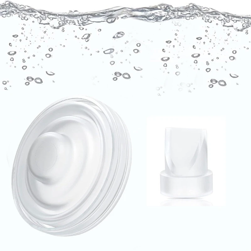 Set of 2 Silicone Flange Inserts Silicone Valves with Diaphragm for Breast 4
