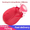 Rose Vibrator Vagina Sucking Vibrators Intimate Good Nipple Sucker Oral Licking Clitoris Stimulation Powerful Sex Toys for Wom 1