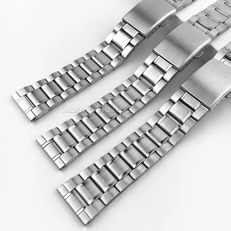 Universal Stainless Steel Metal Watch Band with Folding Buckle