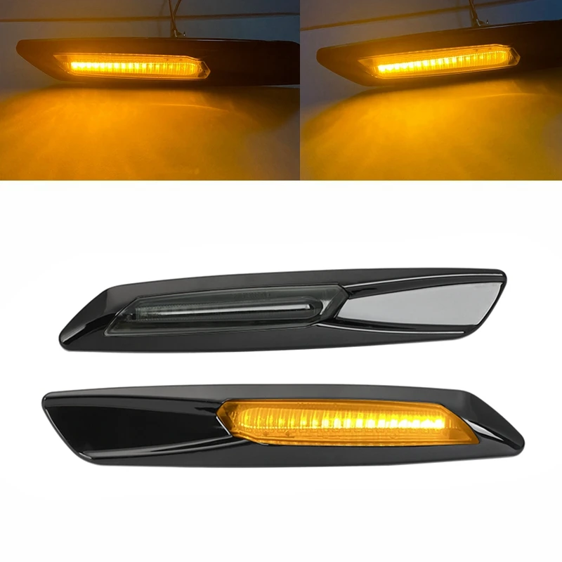 12V LED Dynamic Amber Turn Signal Light Indicator For BMW F10 1 3 5 Series F30 E46 E60 E91 E90 E92 E93 E61 525i Side Marker Lamp hid lights for car Car Lights