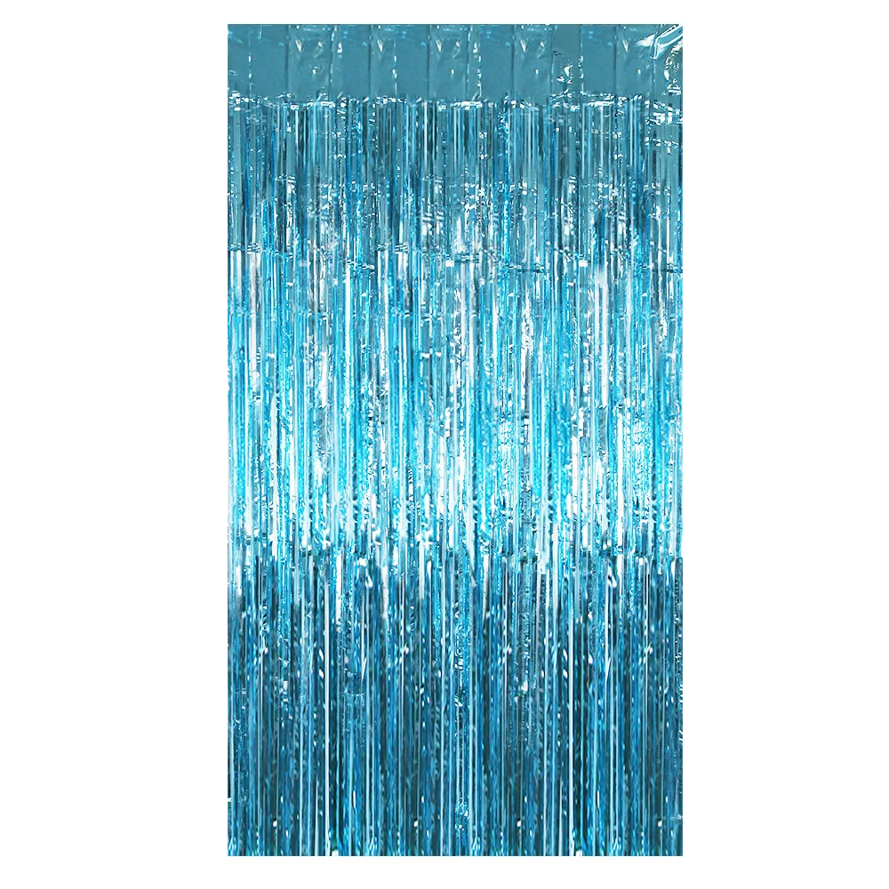 Aqua Fantasy Tassel Rain Curtain - Shimmering Ocean-Themed Wall Decor