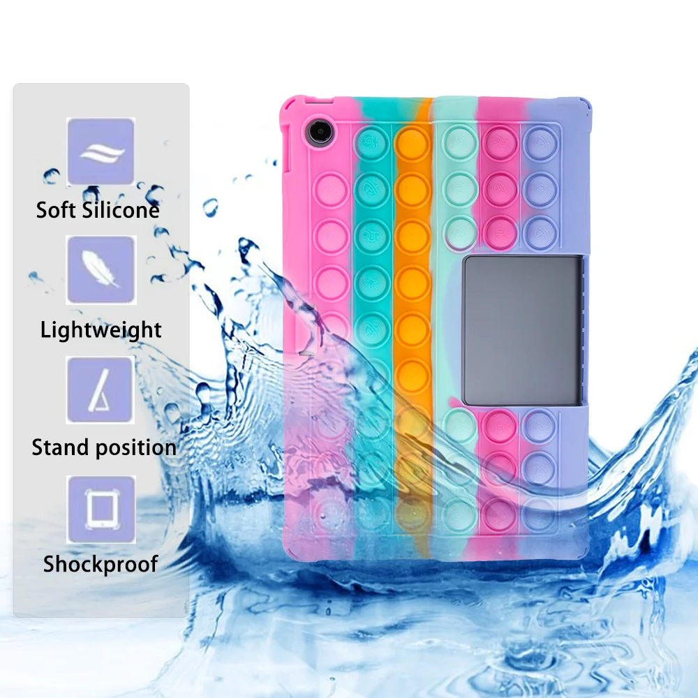 Child-Friendly Silicone Tablet Case with Shoulder Strap - Durable & Safe Protection