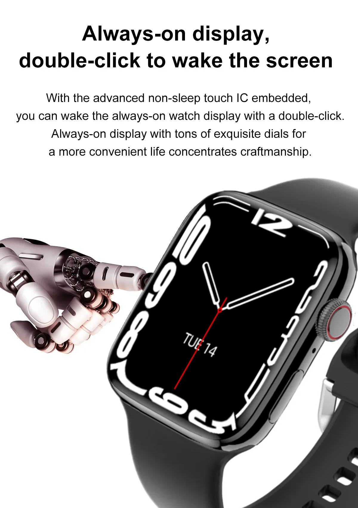 EnohpLX IWO 17 GPS Smart Watch Men IP68 Waterproof Bluetooth Call AI Voice 1.9 inch TFT Screen 380mAh NFC Women Smatwatch