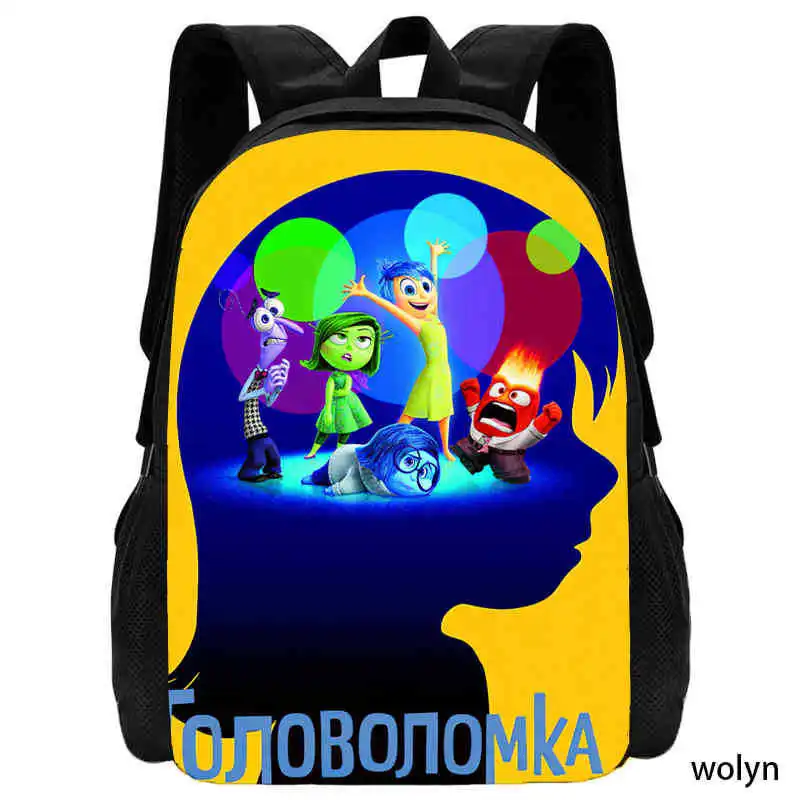 thumbnail image 1 of Nueva mochila de dibujos animados de Disney Inside Out 2, bolso de hombro de gran capacidad, mochila ligera para la escuela, bolso para computadora para estudiantes, 1 of 5